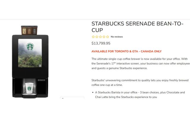 Single Cup Brewers Bunn Serenade / 44400.0160  B2CSS