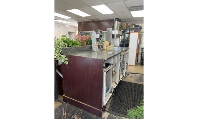 Coffee Carts and Benches Custom Mobile Coffee Cart w/ Many Features! (37.5in X 42.5in X 102.5in)