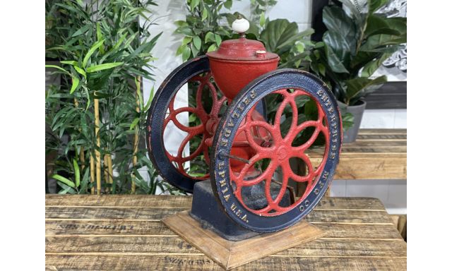 Vintage Equipment Philadelphia #4 1878’s Philadelphia Dual Wheel Large Hand Coffee Grinder