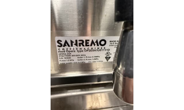 Espresso Machines San Remo Opera