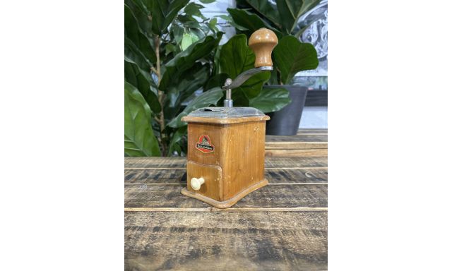 Vintage Equipment Zassenhaus #44 1940’s Zassenhaus Elongated Wooden Hand Coffee Grinder