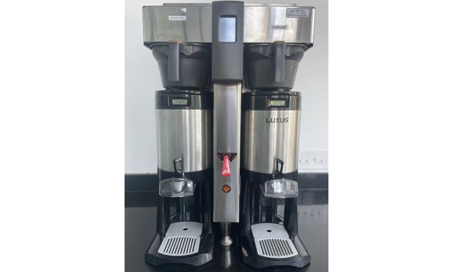 Filter Batch Brewers Fetco CBS-2152XTS Stainless Steel Double Automatic Coffee Brewer