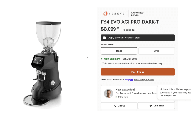 Espresso Grinders Fiorenzato F83E XGI Pro